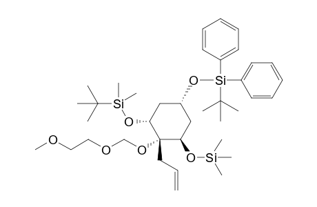 (1S,2R,4R,6R)-1-Allyl-1-(2-methoxyethoxymethoxy)-2-(tert-butyldimethylsilyloxy)-4-(tert-butyldiphenylsilyloxy)-6-trimethylsilyloxycyclohexane
