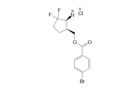 (+)-(2S,3S)-2-AMINO-3-(4-BROMOBENZOYLOXYMETHYL)-1,1-DIFLUOROCYCLOPENTANE-HYDROCHLORIDE