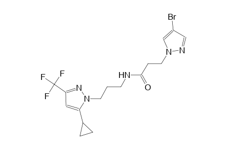 3-(4-bromo-1H-pyrazol-1-yl)-N-{3-[5-cyclopropyl-3-(trifluoromethyl)-1H-pyrazol-1-yl]propyl}propanamide