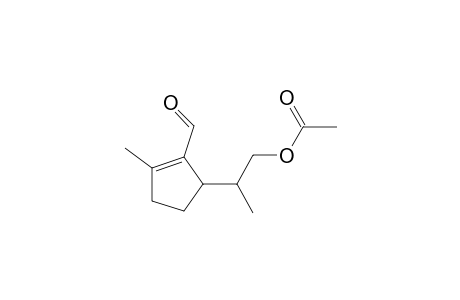 1-Cyclopentene-1-carboxaldehyde, 5-[2-(acetyloxy)-1-methylethyl]-2-methyl-, [R-(R*,R*)]-
