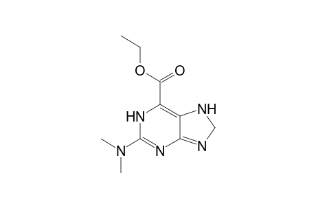 2-(dimethylamino)-8,9-dihydro-7H-purine-6-carboxylic acid ethyl ester