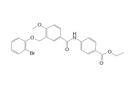 ethyl 4-({3-[(2-bromophenoxy)methyl]-4-methoxybenzoyl}amino)benzoate