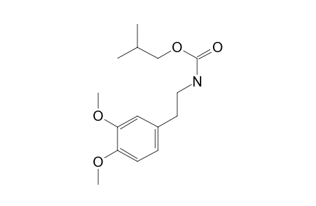 Carbonic acid, monoamide, N-(3,4-dimethoxyphenethyl)-, 2-methylpropyl ester