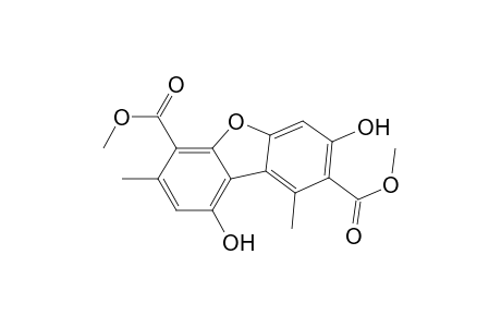 Dimethyl 3,9-dihydroxy-1,7-dimethyldibenzofuran-2,6-dicarboxylate