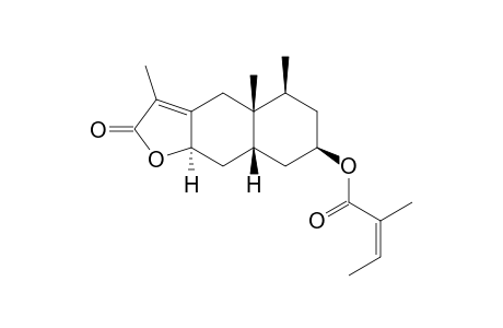 (8R)-2-[(Angeloyl)oxy]eremophil-7(11)-en-12,8-olide