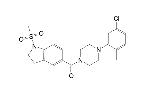 1H-indole, 5-[[4-(5-chloro-2-methylphenyl)-1-piperazinyl]carbonyl]-2,3-dihydro-1-(methylsulfonyl)-