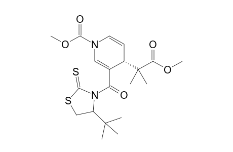 (4S,4'S)-4-(1-Methoxycarbonyl-1-methylethyl)-3-(4'-tert-butyl-2'-thioxo-1',3'-thiazolidine-3'-carbonyl)-4H-pyridine-1-carboxylic acid methyl ester