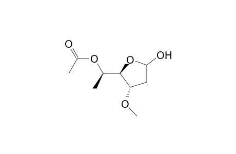 .beta.-DL-ribo-Hexofuranose, 2,6-dideoxy-3-O-methyl-, 5-acetate