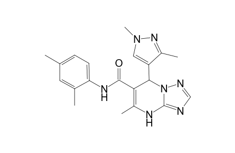 N-(2,4-dimethylphenyl)-7-(1,3-dimethyl-1H-pyrazol-4-yl)-5-methyl-4,7-dihydro[1,2,4]triazolo[1,5-a]pyrimidine-6-carboxamide