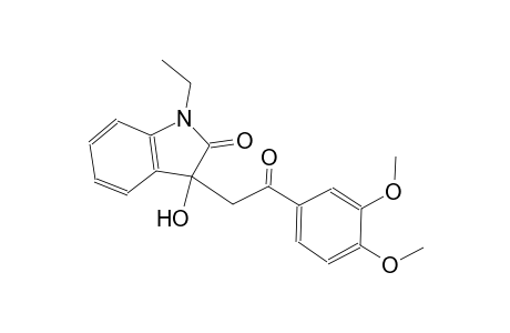 2H-indol-2-one, 3-[2-(3,4-dimethoxyphenyl)-2-oxoethyl]-1-ethyl-1,3-dihydro-3-hydroxy-