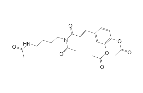 2-Propenamide, N-acetyl-N-[4-(acetylamino)butyl]-3-[3,4-bis(acetyloxy)phenyl]-