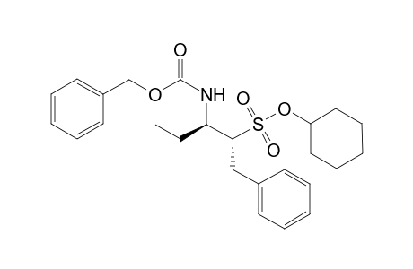 (2R,3R)-1-phenyl-3-(phenylmethoxycarbonylamino)-2-pentanesulfonic acid