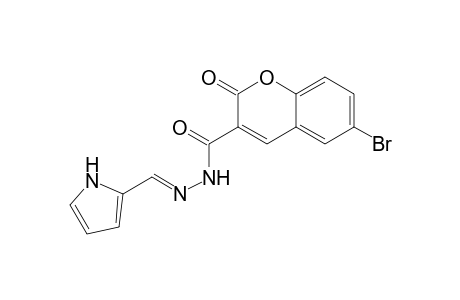 N'-((1H-Pyrrol-2-yl)methylene)-6-bromo-2-oxo-2H-chromene-3-carbohydrazide