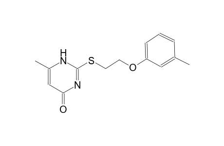 6-methyl-2-((2-(m-tolyloxy)ethyl)thio)pyrimidin-4(3H)-one