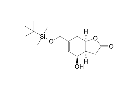 2(3H)-Benzofuranone, 6-[[[(1,1-dimethylethyl)dimethylsilyl]oxy]methy l]-3a,4,7,7a-tetrahydro-4-hydroxy-, (3a.alpha.,4.beta.,7a.alpha.)-(.+-.)-