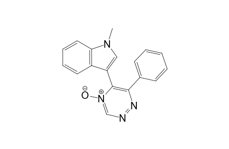 1-Methyl-3-(4-oxidanidyl-6-phenyl-1,2,4-triazin-4-ium-5-yl)indole