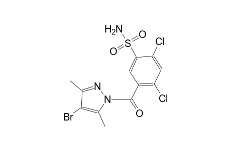 5-[(4-bromo-3,5-dimethyl-1H-pyrazol-1-yl)carbonyl]-2,4-dichlorobenzenesulfonamide