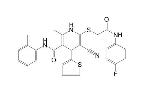 3-pyridinecarboxamide, 5-cyano-6-[[2-[(4-fluorophenyl)amino]-2-oxoethyl]thio]-1,4-dihydro-2-methyl-N-(2-methylphenyl)-4-(2-thienyl)-