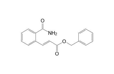 Benzyl (E)-3-(2-Carbamoylphenyl)acrylate