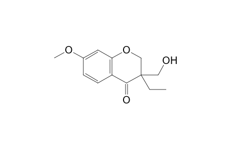 3-Ethyl-3-(hydroxymethyl)-7-methoxy-2H-chromen-4-one