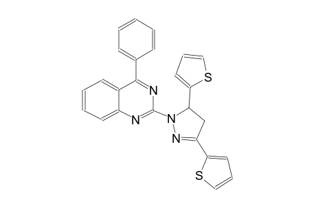 2-[3,5-di(2-thienyl)-4,5-dihydro-1H-pyrazol-1-yl]-4-phenylquinazoline