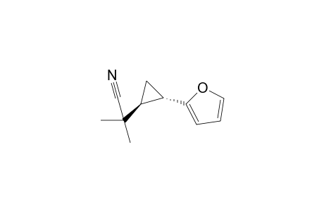 2-[(1S,2S)-2-(2-furyl)cyclopropyl]-2-methyl-propanenitrile