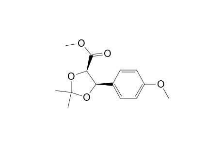 1,3-Dioxolane-4-carboxylic acid, 5-(4-methoxyphenyl)-2,2-dimethyl-, methyl ester, (4R-cis)-
