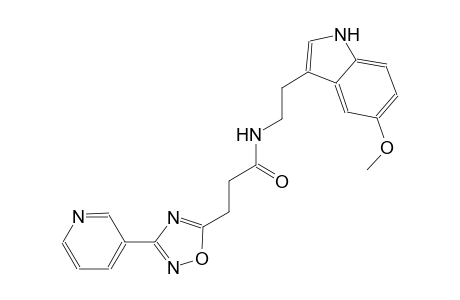 1,2,4-oxadiazole-5-propanamide, N-[2-(5-methoxy-1H-indol-3-yl)ethyl]-3-(3-pyridinyl)-