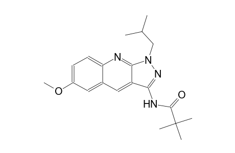 N-(1-isobutyl-6-methoxy-1H-pyrazolo[3,4-b]quinolin-3-yl)-2,2-dimethylpropanamide