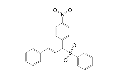 1-Phenyl-3-phenylsulfonyl-3-(4-nitrophenyl)propene