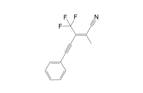 5-Phenyl-3-trifluoromethyl-2-methyl-pent-2-en-4-ynenitrile