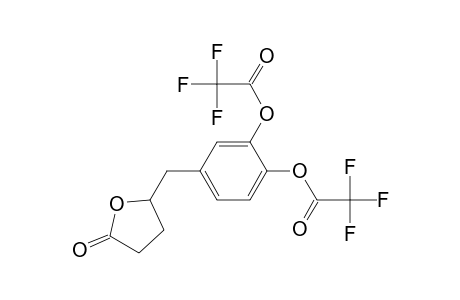 2-(3,4-Bis(trifluoroacetoxy)benzyl)tetrahydrofuran-5-one