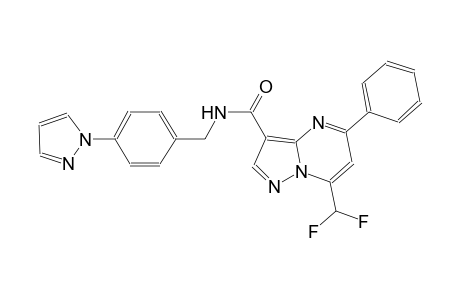 7-(difluoromethyl)-5-phenyl-N-[4-(1H-pyrazol-1-yl)benzyl]pyrazolo[1,5-a]pyrimidine-3-carboxamide