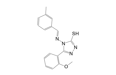 5-(2-methoxyphenyl)-4-{[(E)-(3-methylphenyl)methylidene]amino}-4H-1,2,4-triazole-3-thiol