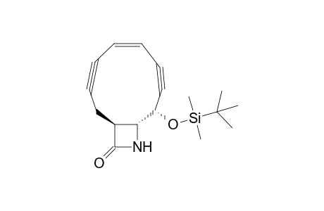 (1S*,9S*,10R*)(Z)- 9-[(tert-Butyldimethylsilyl)oxy]-11-azabicyclo[8.2.0]dodec-5-en-3,7-diyn-12-one