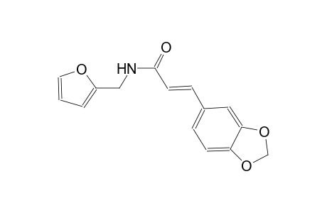 (2E)-3-(1,3-benzodioxol-5-yl)-N-(2-furylmethyl)-2-propenamide