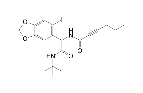 N-(2-(tert-Butylamino)-1-(6-iodobenzo[d][1,3]dioxol-5-yl)-2-oxoethyl)hex-2-ynamide