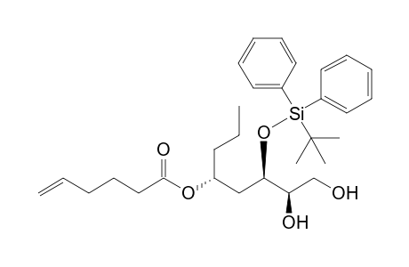 (2R,3R,5R)-3-tert-Butyldiphenylsilyloxy-5-(5'-hexenoyloxy)octan-1,2-diol