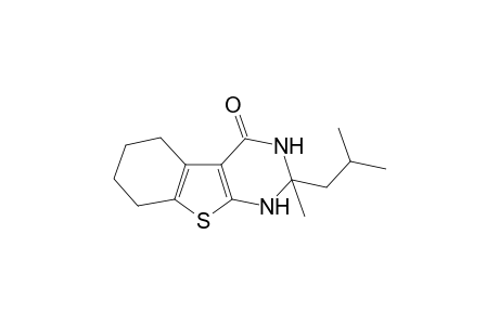 2-Isobutyl-2-methyl-2,3,5,6,7,8-hexahydro[1]benzothieno[2,3-d]pyrimidin-4(1H)-one