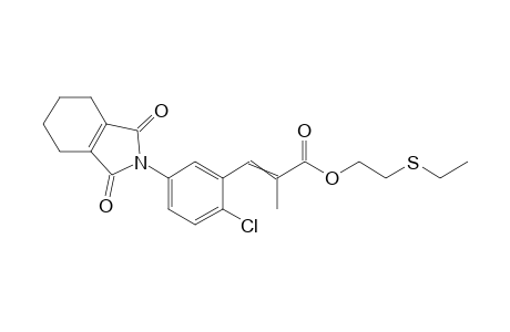 2-Propenoic acid, 3-[2-chloro-5-(1,3,4,5,6,7-hexahydro-1,3-dioxo-2H-isoindol-2-yl)phenyl]-2-methyl-, 2-(ethylthio)ethyl ester