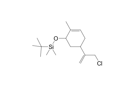 {5-[1'-(Chloromethyl)vinyl]-2-methyl-cyclohex-2-enyl]oxy}-(t-Butyl)-Dimethylsilane