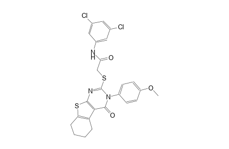 N-(3,5-dichlorophenyl)-2-{[3-(4-methoxyphenyl)-4-oxo-3,4,5,6,7,8-hexahydro[1]benzothieno[2,3-d]pyrimidin-2-yl]sulfanyl}acetamide