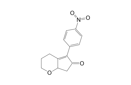 5-(4-Nitrophenyl)-3,4,7,7a-tetrahydrocyclopenta[b]pyran-6(2H)-one