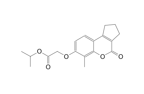 isopropyl [(6-methyl-4-oxo-1,2,3,4-tetrahydrocyclopenta[c]chromen-7-yl)oxy]acetate