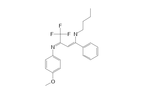 N(1)-BUTYL-(Z)-4,4,4-TRIFLUORO-3-(4-METHOXYPHENYLIMINO)-1-PHENYL-1-BUTEN-1-AMINE