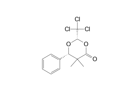 cis-5,5-dimethyl-6-phenyl-2-trichloromethyl-1,3-dioxan-4-one