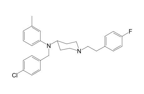 N-4-Chlorobenzyl-1-[2-(4-fluorophenyl)ethyl]-N-3-methylphenylpiperidin-4-amine