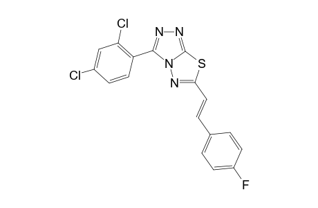 [1,2,4]Triazolo[3,4-b][1,3,4]thiadiazole, 3-(2,4-dichlorophenyl)-6-[2-(4-fluorophenyl)ethenyl]-