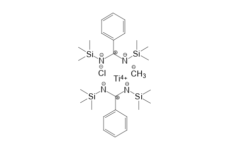 Bis[N,N'-bis(trimethylsilyl)benzamidinato]chloro-methyltitan