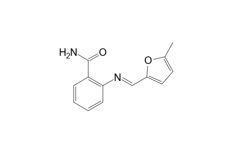2-([(E)-(5-Methyl-2-furyl)methylidene]amino)benzamide